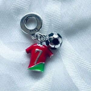 ⚽NWOT Football Soccer Charm – Portugal CR7